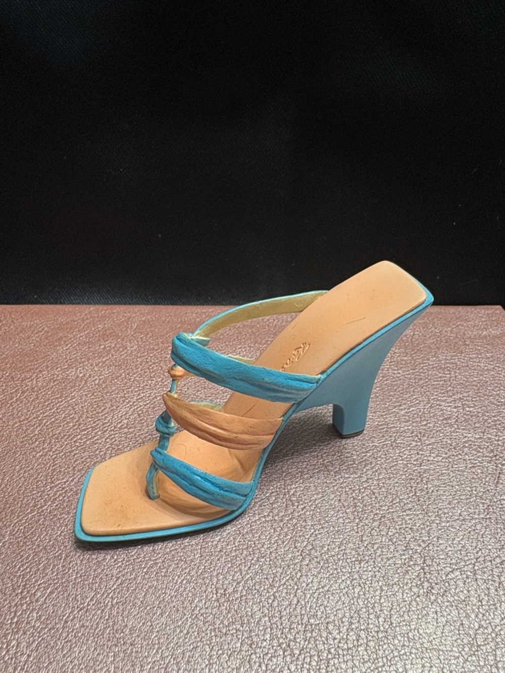 Just The Right Shoe Turquoise Strappy Heels - Picture 2 of 5